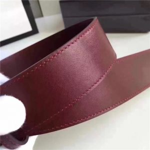 Gucci Leather Belt Replica with Double G Buckle (Varied Colors)