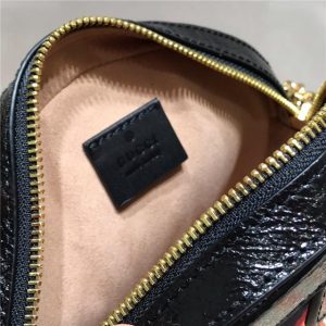 Gucci Mini Round Shoulder Bag Canvas/Suede (Varied Colors)