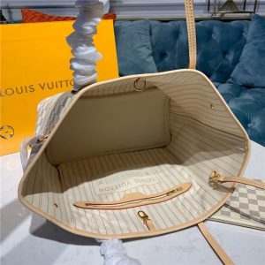 Louis Vuitton Damier Azur Replica Neverfull MM Beige