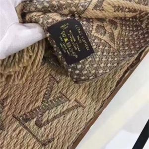 Louis Vuitton Logomania Shine Scarf Camel/Gold