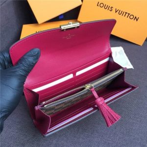 Louis Vuitton Croisette Wallet Damier Ebene Lie De Vin