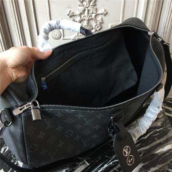 Louis Vuitton Keepall Bandouliere 50 Monogram Eclipse Replica Canvas