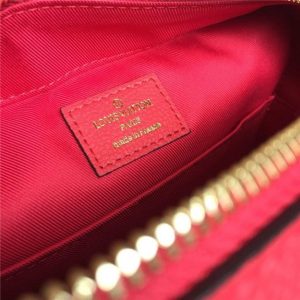 Louis Vuitton Saintonge Monogram Empreinte Leather Scarlet