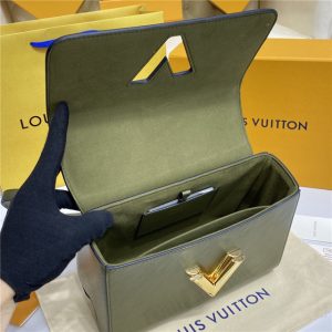 Louis Vuitton Twist MM Kaki / Quartz White