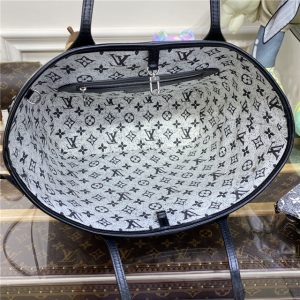 Louis Vuitton Neverfull MM Gray Denim