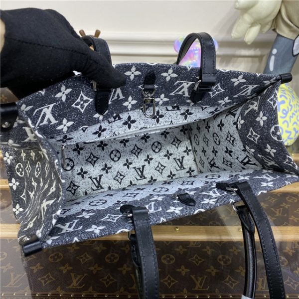 Louis Vuitton OnTheGo MM Gray Denim