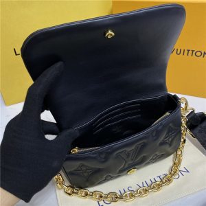 Louis Vuitton Wallet on Strap Bubblegram Black