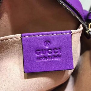 Gucci GG Marmont Matelasse Mini Bag Purple Leather