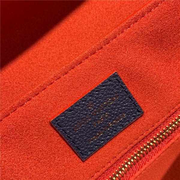 Louis Vuitton Georges MM Monogram Empreinte Leather Marine Rouge