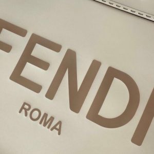 Fendi Large Sunshine Tote Ivory Bag