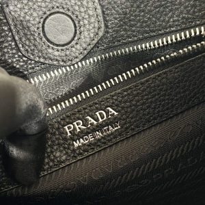 Prada Leather Hobo Bag Black