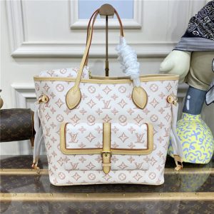 Louis Vuitton Neverfull MM Autres Toiles Monogram White