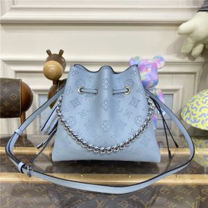 Louis Vuitton Bella Bucket Bag Mahina Olympe Blue