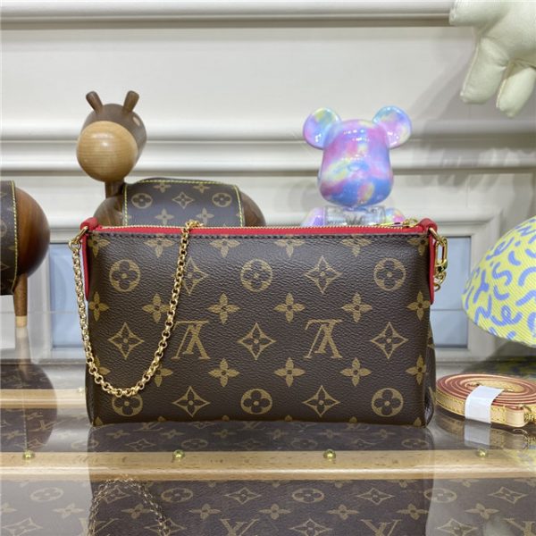 Louis Vuitton Monogram Pallas Clutch Cherry