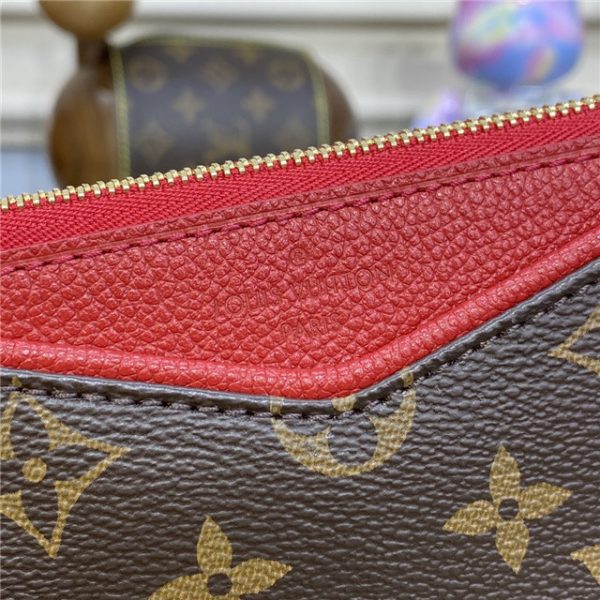 Louis Vuitton Monogram Pallas Clutch Cherry