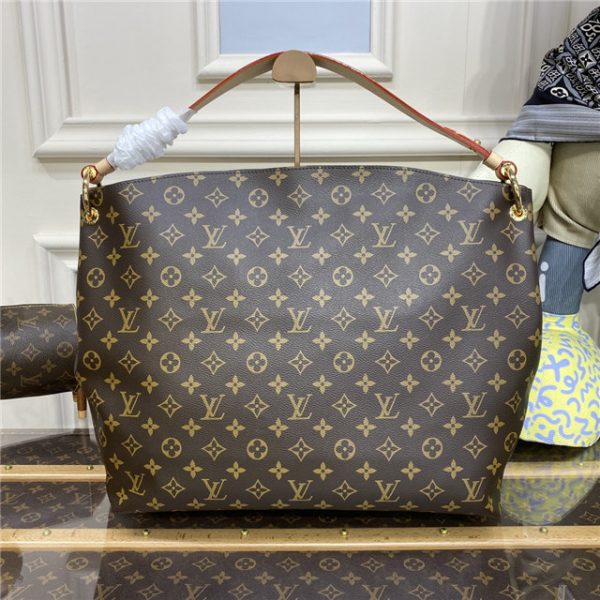 Louis Vuitton Graceful MM Monogram Beige