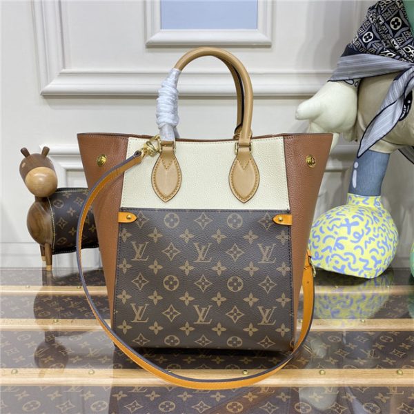 Louis Vuitton Fold Tote MM 2way Shoulder Crossbody Bag