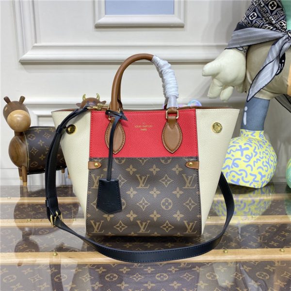 Louis Vuitton Fold Tote PM Shoulder Bag (Red)