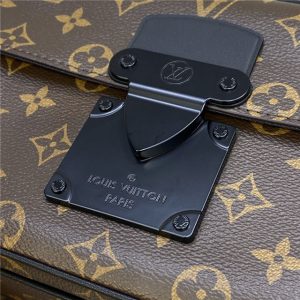 Louis Vuitton S Lock Messenger Monogram Macassar Canvas