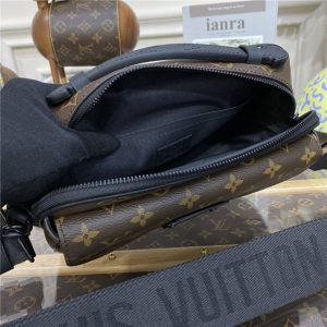 Louis Vuitton S Lock Messenger Monogram Macassar Canvas