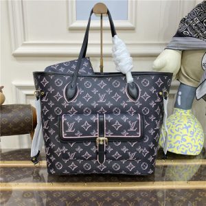 Louis Vuitton Neverfull MM Autres Toiles Black