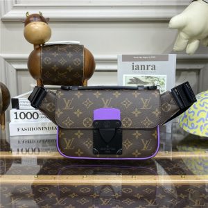 Louis Vuitton S Lock Sling Monogram Macassar Canvas (Varied Colors)