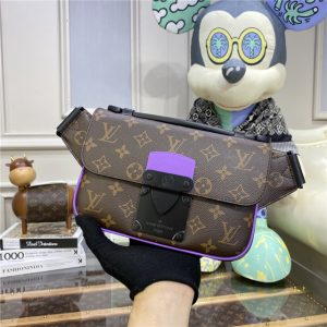 Louis Vuitton S Lock Sling Monogram Macassar Canvas (Varied Colors)