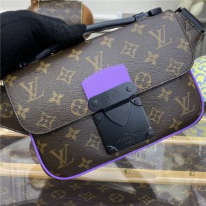 Louis Vuitton S Lock Sling Monogram Macassar Canvas (Varied Colors)