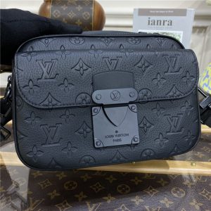 Louis Vuitton S Lock Messenger Taurillon Monogram Leather