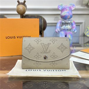 Louis Vuitton Anae Coin Purse Mahina Leather Galet