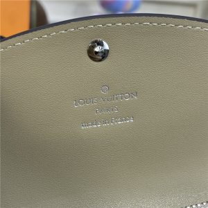 Louis Vuitton Anae Coin Purse Mahina Leather Galet