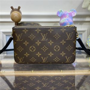 Louis Vuitton Double Zip Pochette Monogram Giant Reverse Canvas