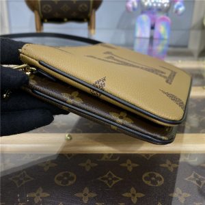 Louis Vuitton Double Zip Pochette Monogram Giant Reverse Canvas