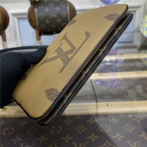 Louis Vuitton Double Zip Pochette Monogram Giant Reverse Canvas