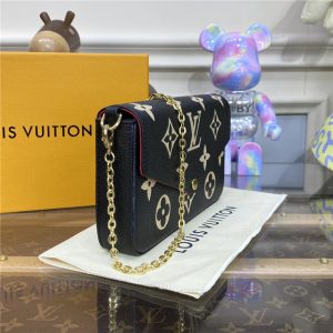 Louis Vuitton Pochette Felicie Bicolor Monogram Empreinte Leather