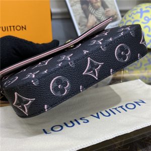 Louis Vuitton Felicie Strap & Go Autres Toiles Monogram Black