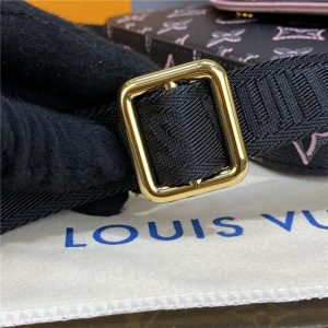 Louis Vuitton Felicie Strap & Go Autres Toiles Monogram Black