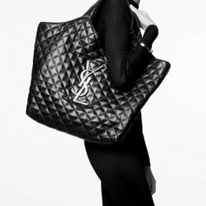 YSL Icare Maxi Shopping Replica Bag In Quilted Lambskin