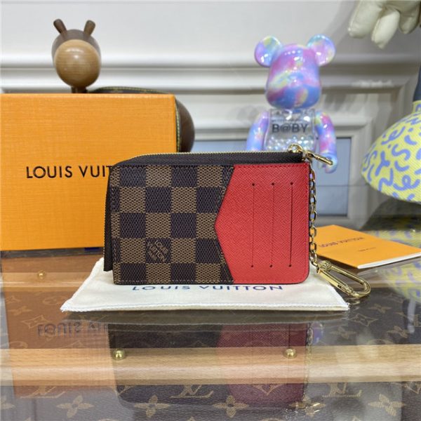 Louis Vuitton Card Replica Holder Recto Verso Red