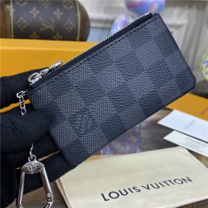 Louis Vuitton Damier Graphite Canvas Key Replica Pouch