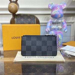 Louis Vuitton Damier Graphite Canvas Key Replica Pouch