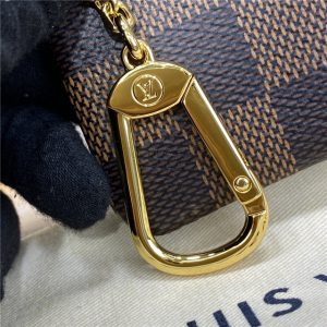 Louis Vuitton Fake Damier Ebene Canvas Replica Key Pouch