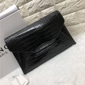 Givenchy Antigona Envelope Clutch Crocodile Embossed (Varied Colors)